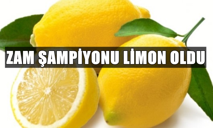 Zam şampiyonu limon oldu