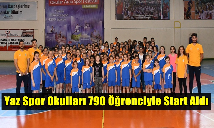 Yaz Spor Okulları 790 Öğrenciyle Start Aldı