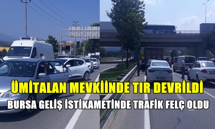 Bursa Geliş Yönünde Trafik Tamamen Kitlendi