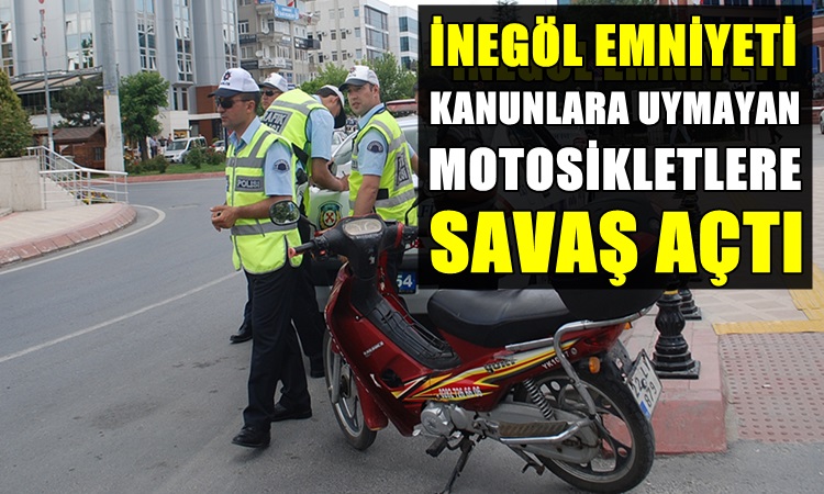 Motosiklet Sürücülerine Ceza Yağdı