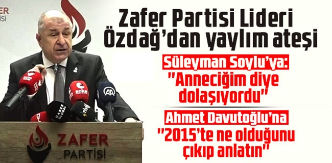 Ümit Özdağ: Soylu, DYP ilçe başkanı olarak Çiller