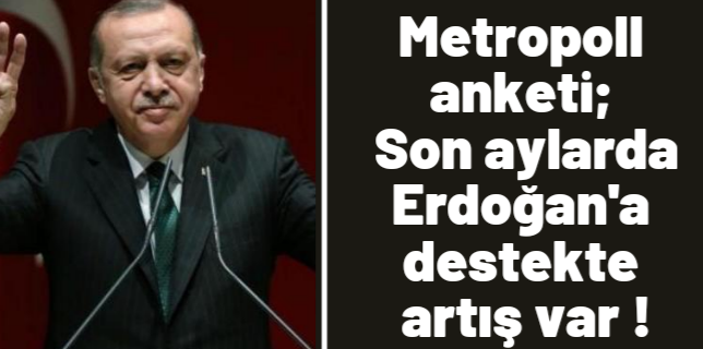 Metropoll anketi: Son aylarda Erdoğan