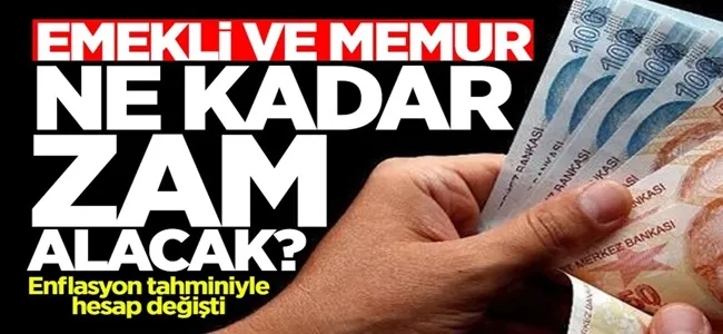 Emekli ve memur maaşlarına ocak ayında ne kadar zam gelecek ?