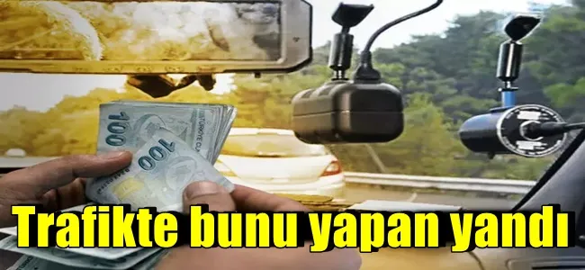 Trafikte bunu yapan yandı