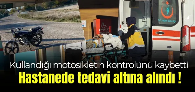 Direksiyon hakimiyetini kaybetti ölümden döndü !