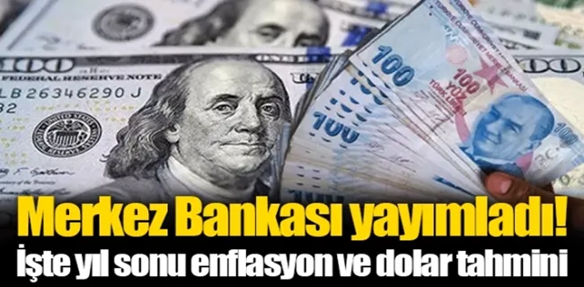 Merkez Bankası açıkladı! İşte yıl sonu dolar, enflasyon ve faiz tahmini