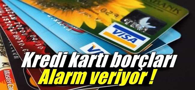Kredi kartı borçları alarm veriyor !