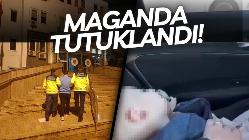 Bebekli otomobili sıkıştırıp kazaya sebep olan maganda tutuklandı