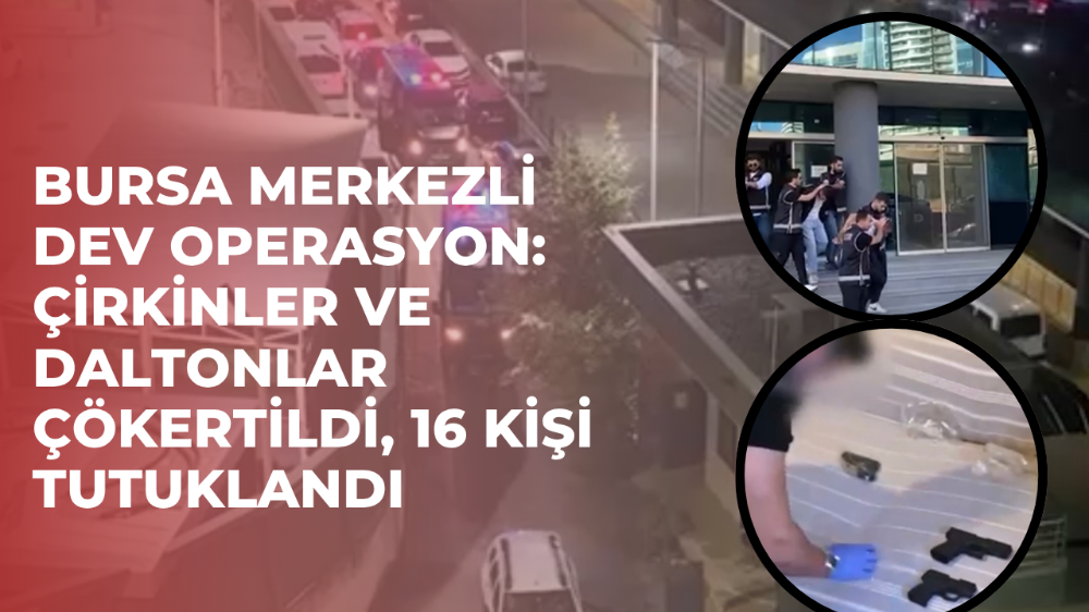 Bursa Polisi Suç Örgütlerine Nefes Aldırmadı
