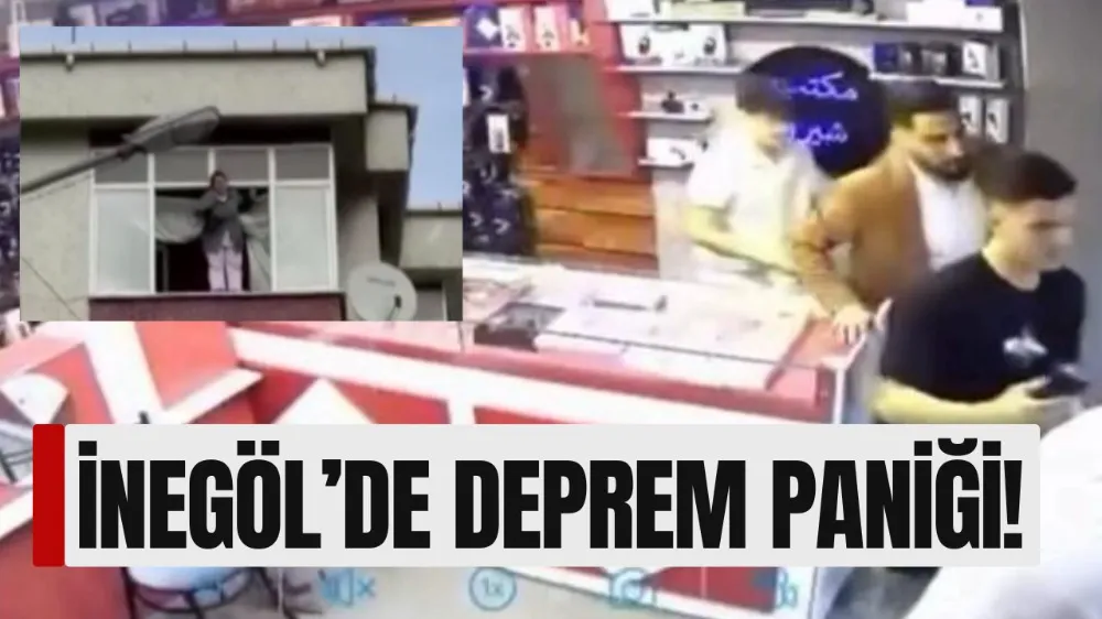 Marmara’daki 5 Büyüklüğünde Depremde panik anları kamerada!
