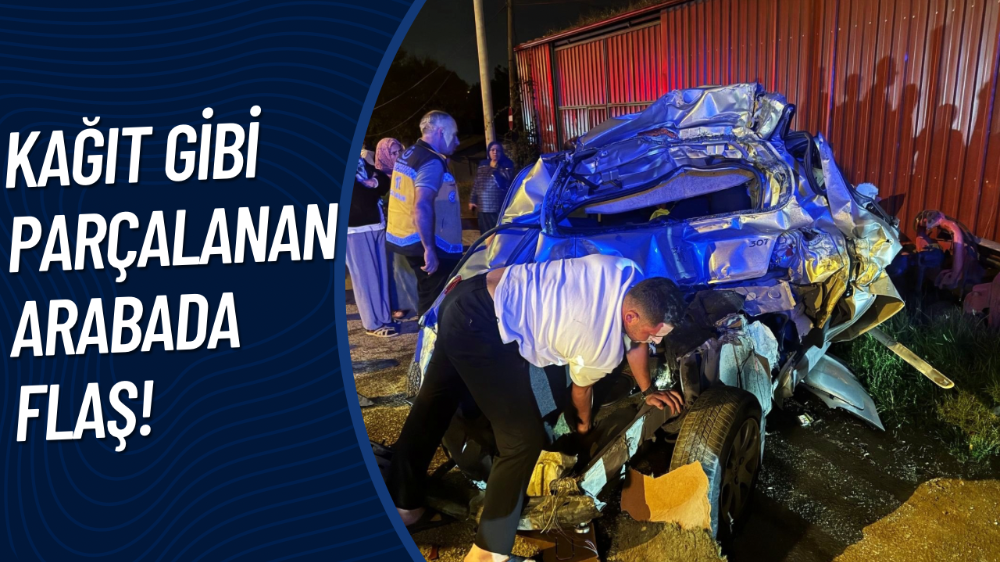 Şoför mahalli dışında hiçbir şey kalmadı: Yaralı sürücü yürüyerek ambulansa gitti
