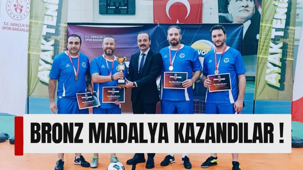 BÜYÜKŞEHİR BELEDİYESİ TAKIMINDAN BRONZ MADALYA