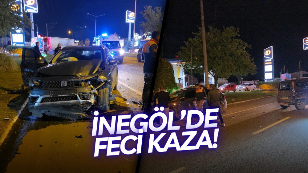 İnegöl-Bursa yolunda zincirleme kaza: 1 yaralı