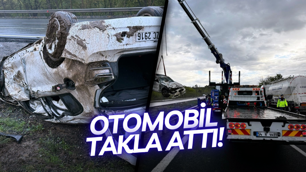 Korkutan kaza, takla atan otomobil hurdaya döndü: 1 yaralı