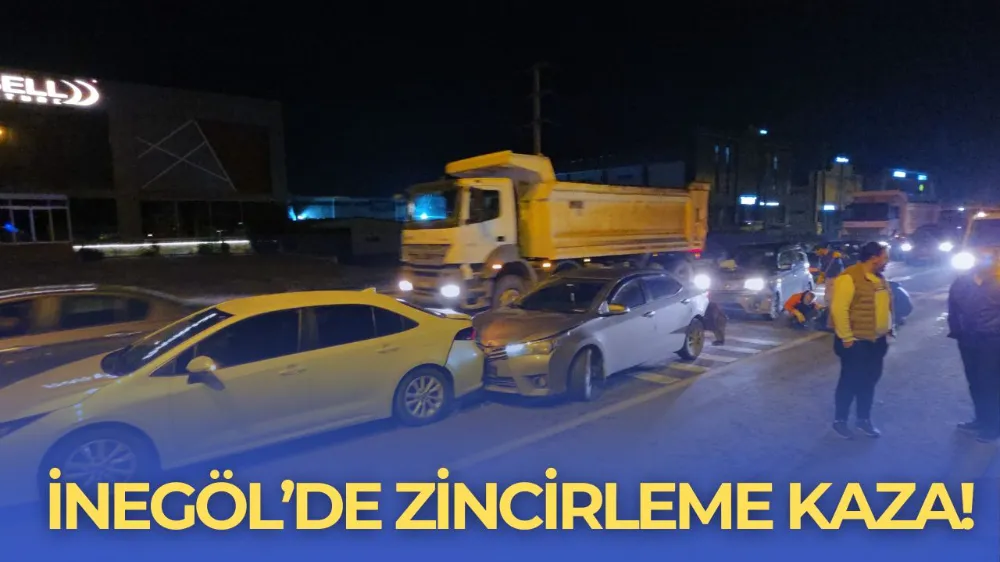 İnegöl girişinde zincirleme kaza: 5 kişi yaralandı