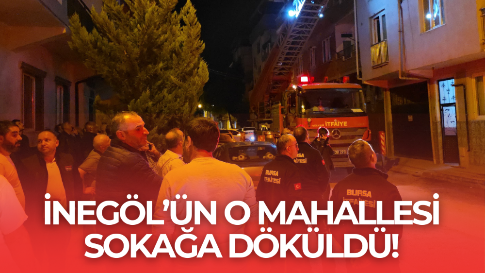 İnegöl’de balkonda çıkan yangın korkuttu!