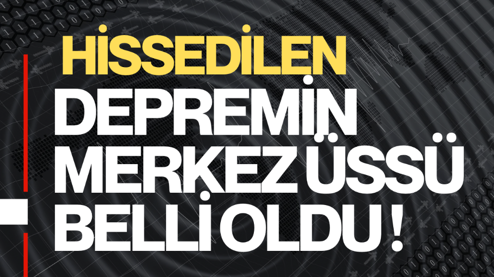Bursa’da hissedilen deprem!