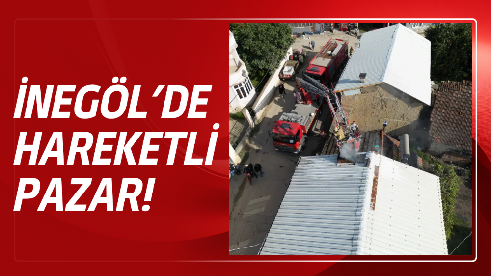İnegöl’de Bacada Çıkan Yangın Korkuttu