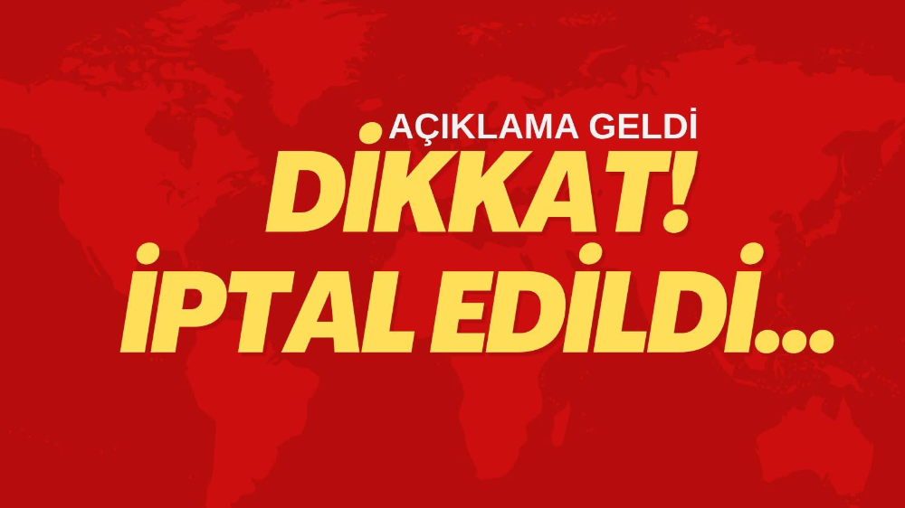 BUDO’dan açıklama geldi, iptal edildi!