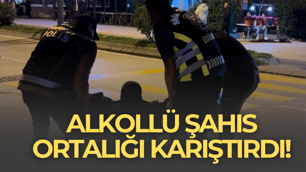 Polis noktasından geçerken alkolün etkisiyle yere düştü, yakayı ele verdi