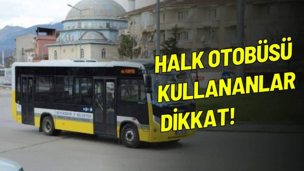 İnegöl’de 29 Ekim’de halk otobüsleri ücretsiz