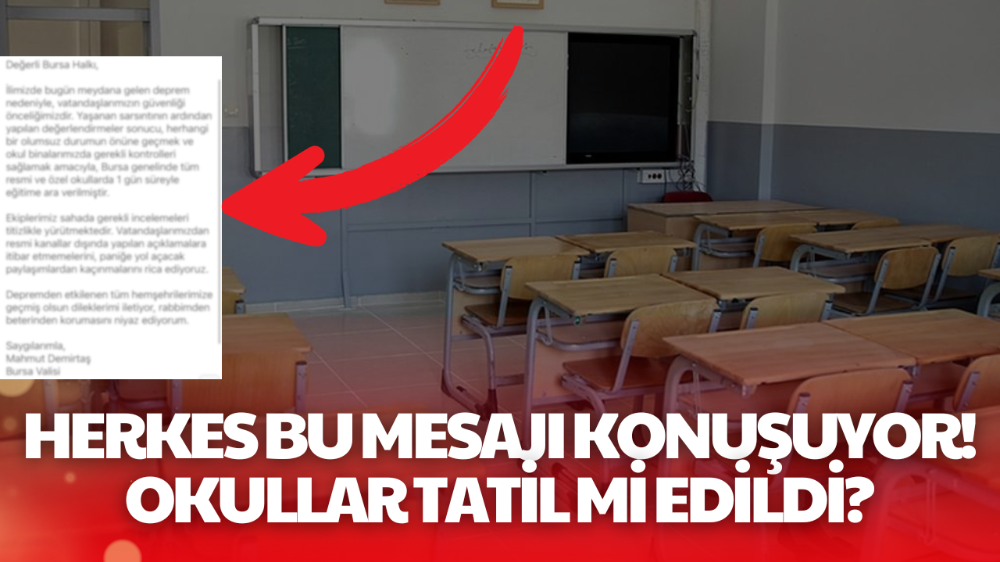 Okullar tatil edildi iddiası yalan çıktı
