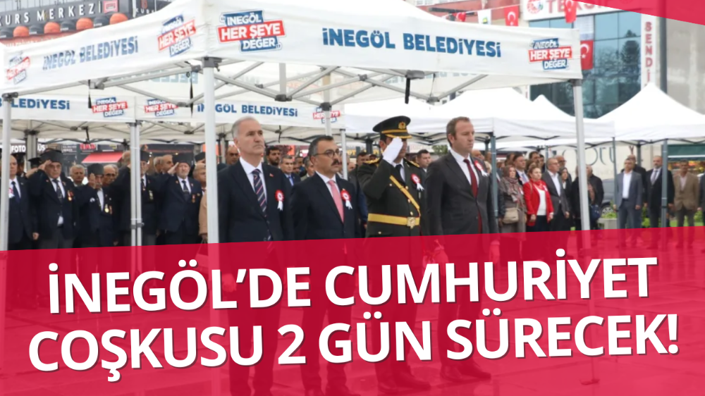 İnegöl’de Cumhuriyet Bayramı Kutlamaları Başladı