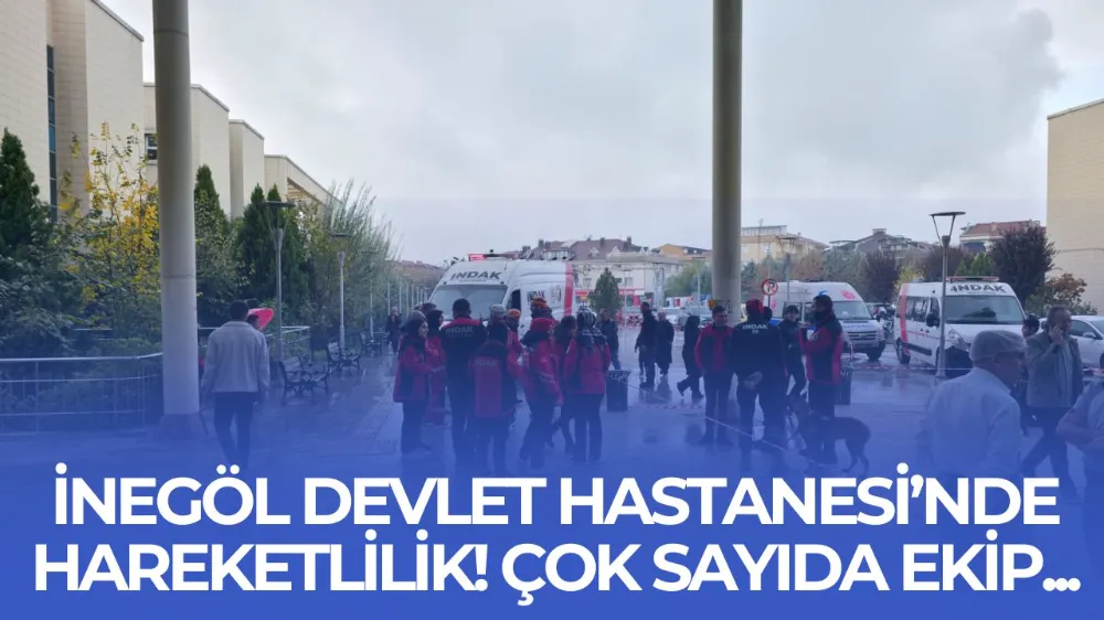 İnegöl Devlet Hastanesi’nde Gerçeğini Aratmayan Afet Tatbikatı