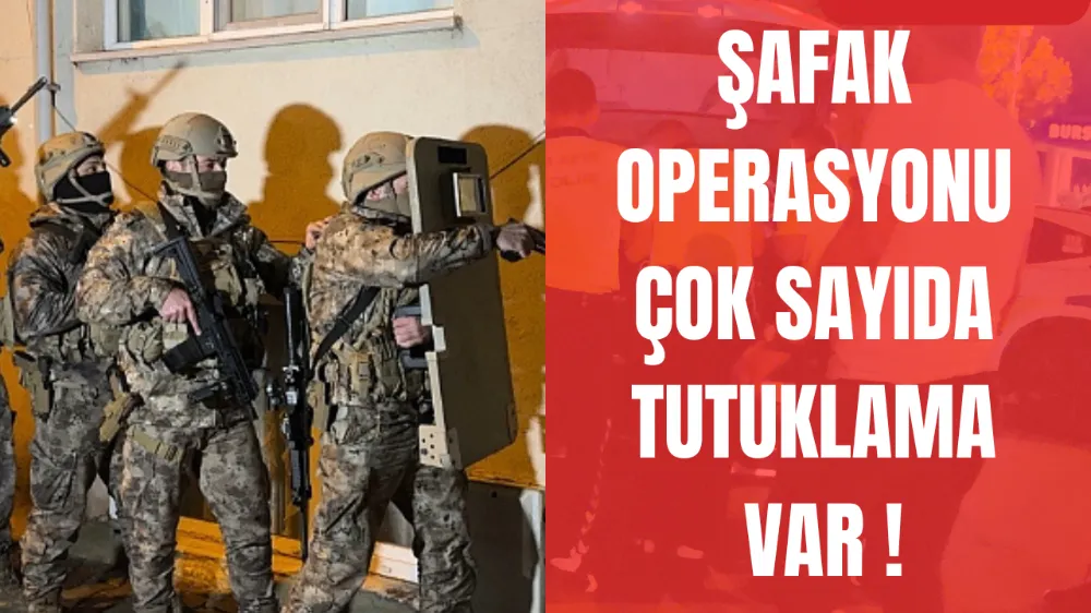 Bursa’da Şafak Operasyonunda 5 Tutuklama
