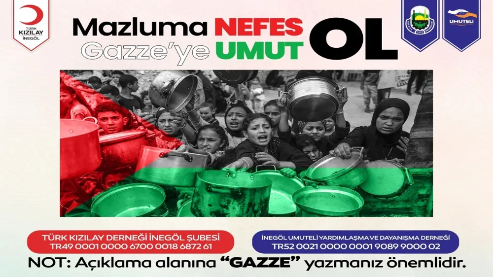 İnegöl Belediyesi’nden Gazze İçin Yardım Kampanyası