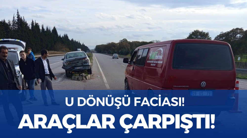 İki otomobil çarpıştı: 2 yaralı