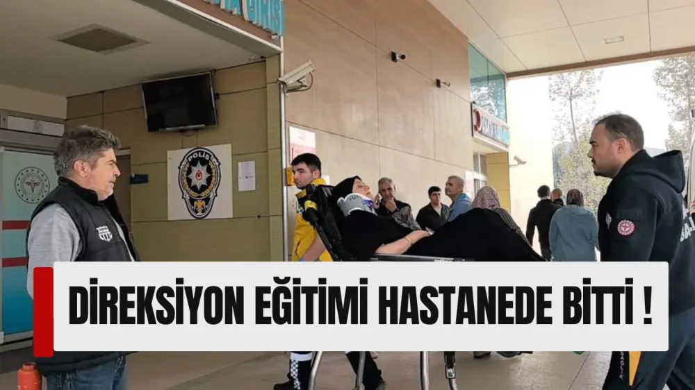 İnegöl’de direksiyon eğitimi kazayla bitti: 2 yaralı