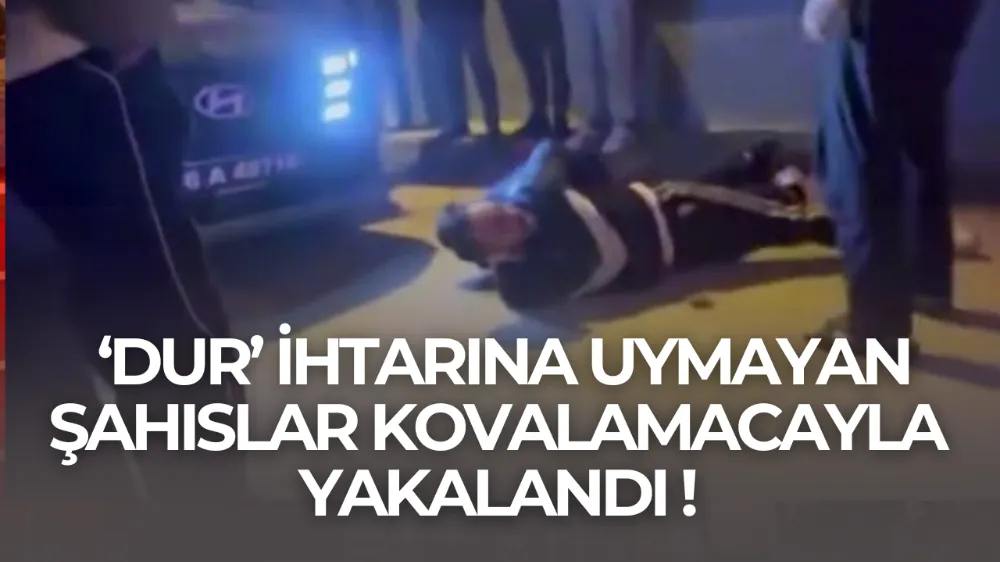 Bursa Çirişhane Mahallesi’nde ‘Dur’ İhtarına Uymayan Şahıslar Kovalamacayla Yakalandı