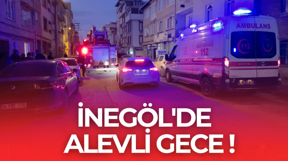 İnegöl’de Evde Çıkan Yangın Kısa Sürede Söndürüldü