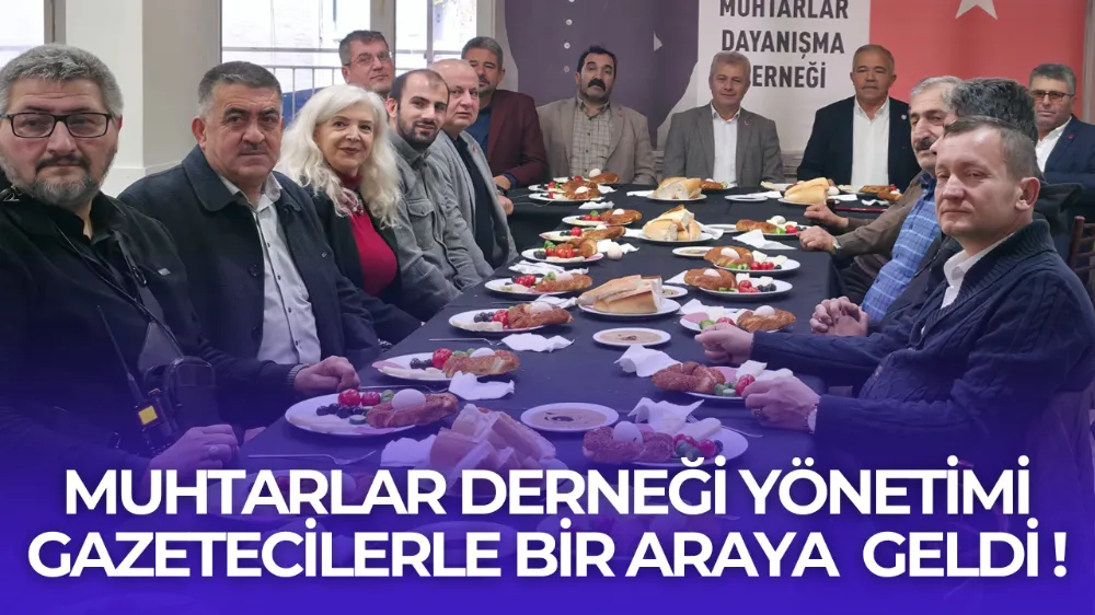 İnegöl Muhtarlar Derneği Başkanı Eyüp Arslan Basın Mensuplarıyla Buluştu