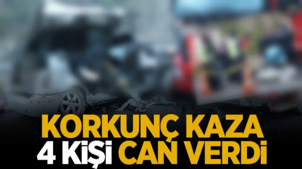 Feci Kaza: Tıra Arkadan Çarpan Otomobilde 4 Kişi Hayatını Kaybetti