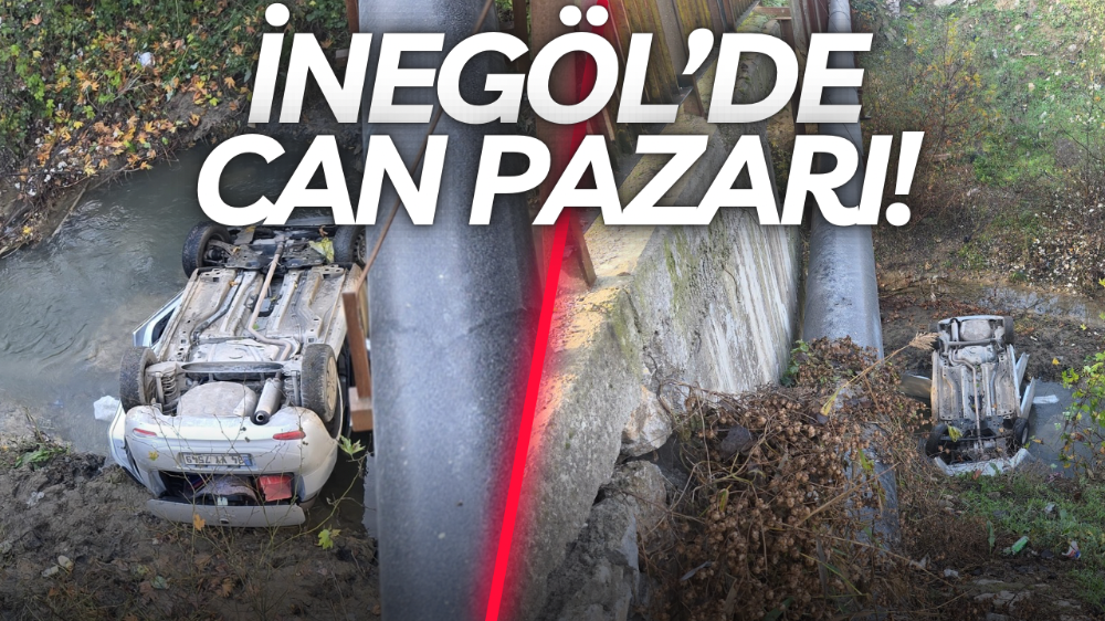 Kozluca yolunda otomobil dereye uçtu: Sürücü yaralı