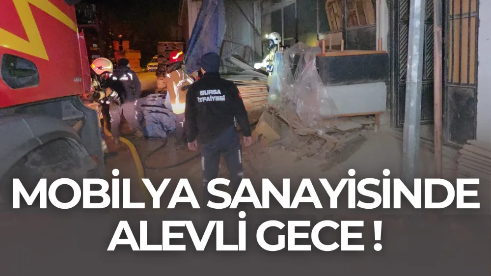 Mobilya sanayisinde alevli gece !