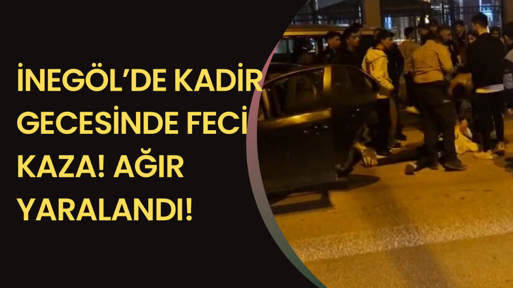 İnegöl’de Trafik Kazası: Genç Sürücü Yaralandı