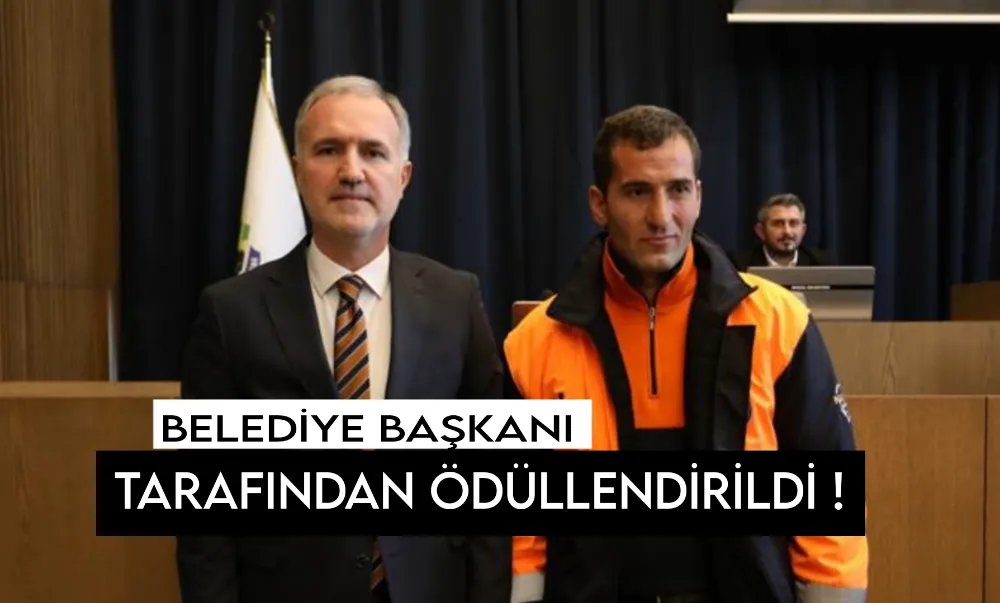 İnegöl Belediyesi Personeli Soner Aktepe Ödüllendirildi