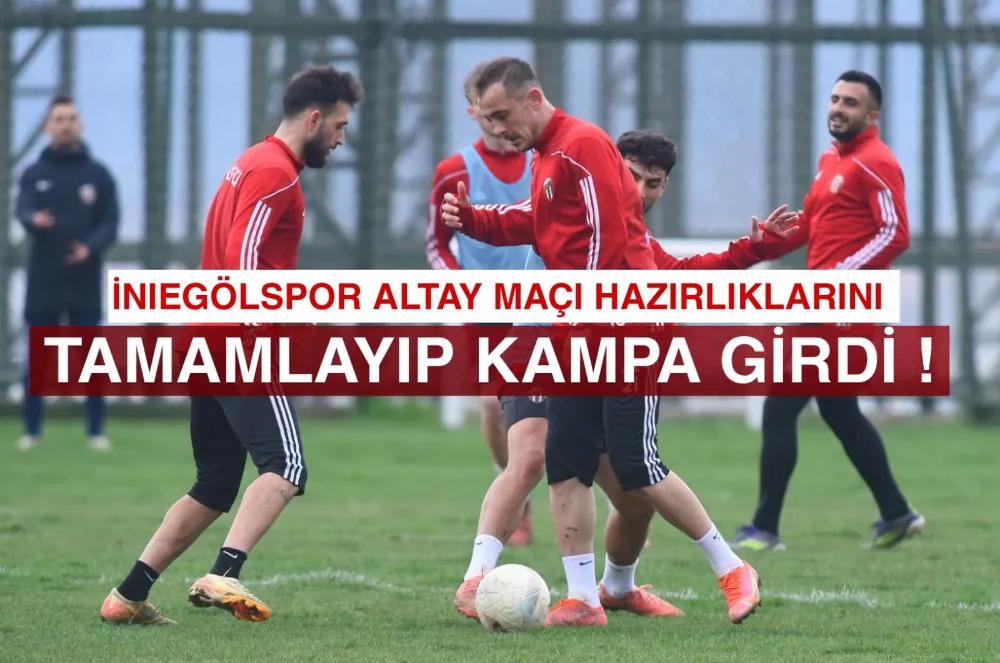 İnegölspor, Altay Maçı Öncesi Hazırlıklarını Tamamladı