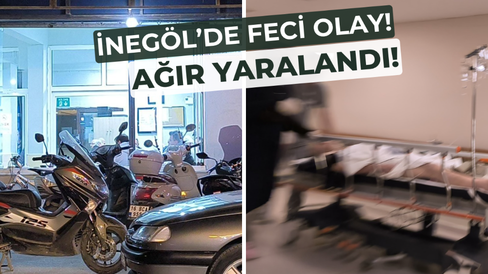 İnegöl’de feci olay!