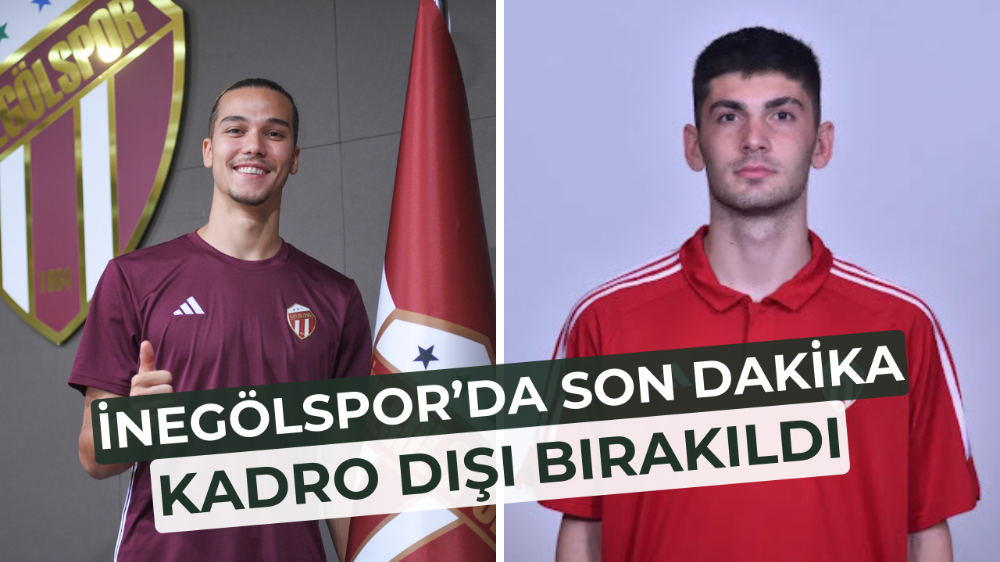 İnegölspor’da şok! TFF’ye şikayet eden Egemen kadro dışı bırakıldı 