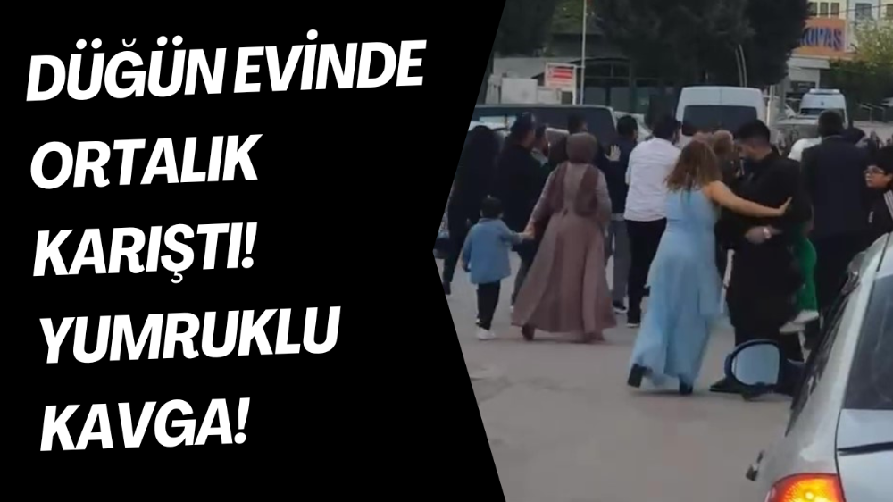 Düğün öncesi yumruklu kavga! 
