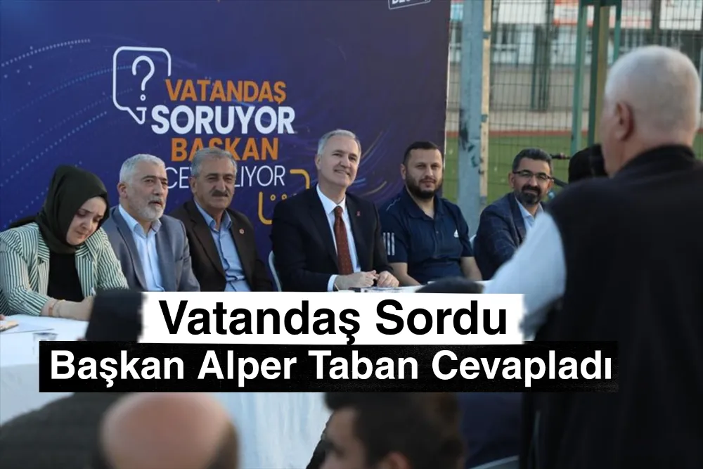 Vatandaş Sordu, Başkan Alper Taban Cevapladı