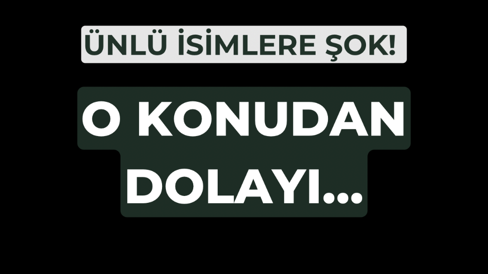 Ünlü isimlere boykot şoku! 