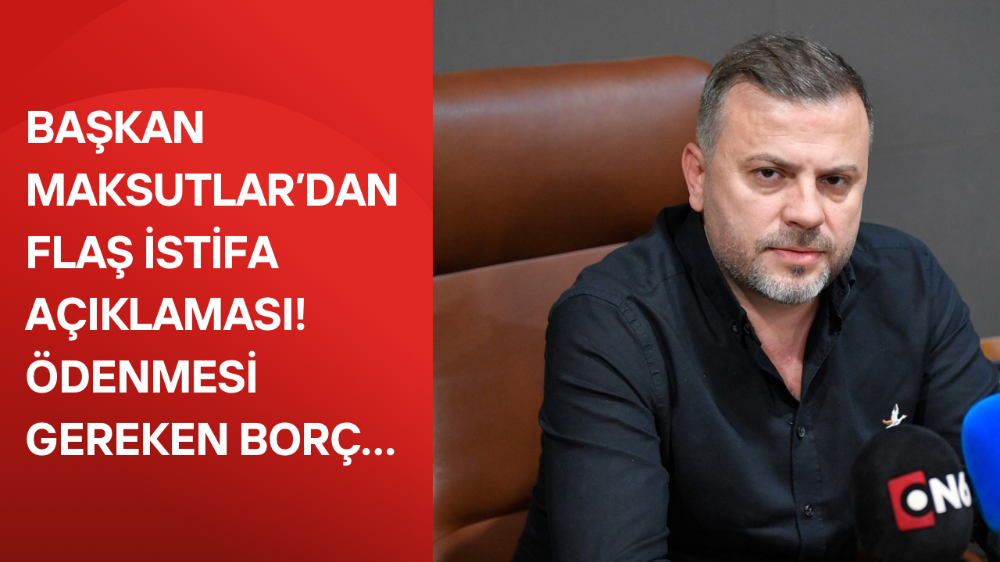 İnegölspor Başkanı Maksutlar Görevi Bırakıyor