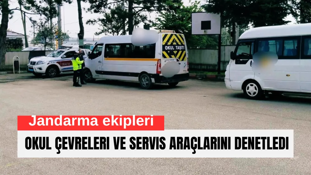 İnegöl’de Okul Çevreleri ve Servis Araçlarına Jandarma Denetimi