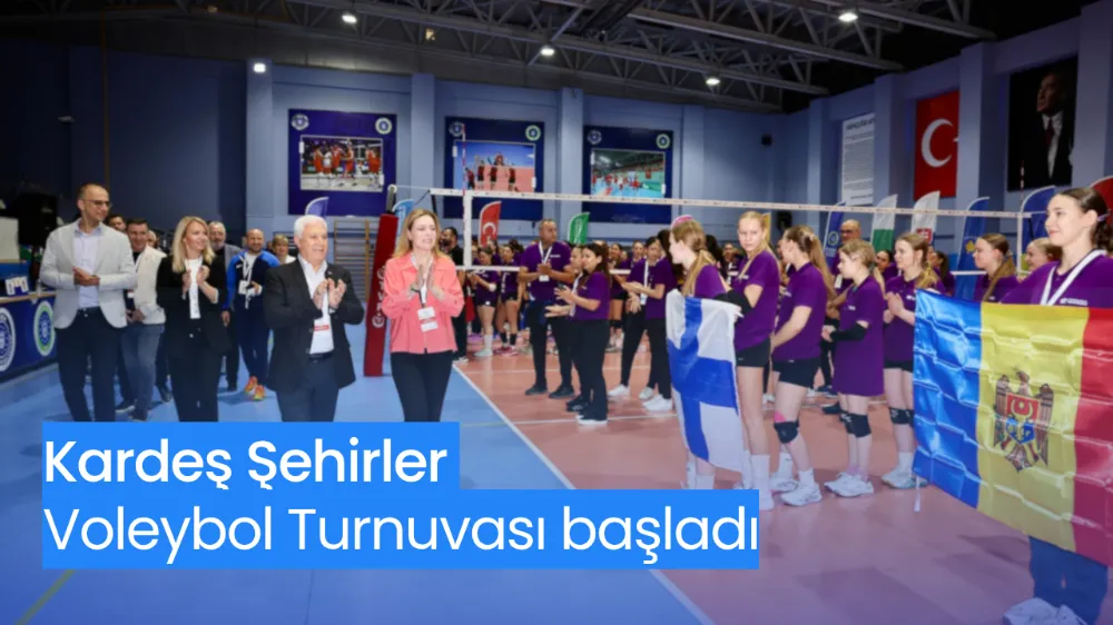 Kardeş Şehirler Voleybol Turnuvası başladı