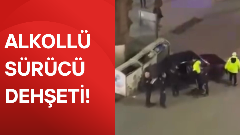 Kaza yapan alkollü sürücü kendini araca kilitledi